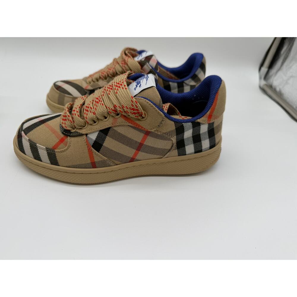 Burberry Terrace Check Cotton Low-Top Sneakers SZ:35.5 - Picture 7 of 12